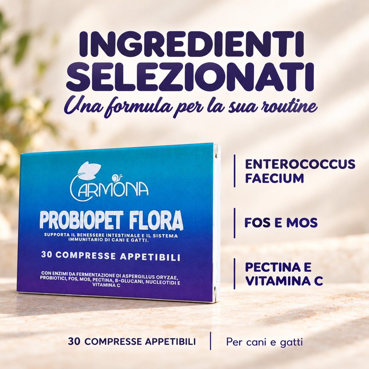 Probiopet Flora Carmona — benefici