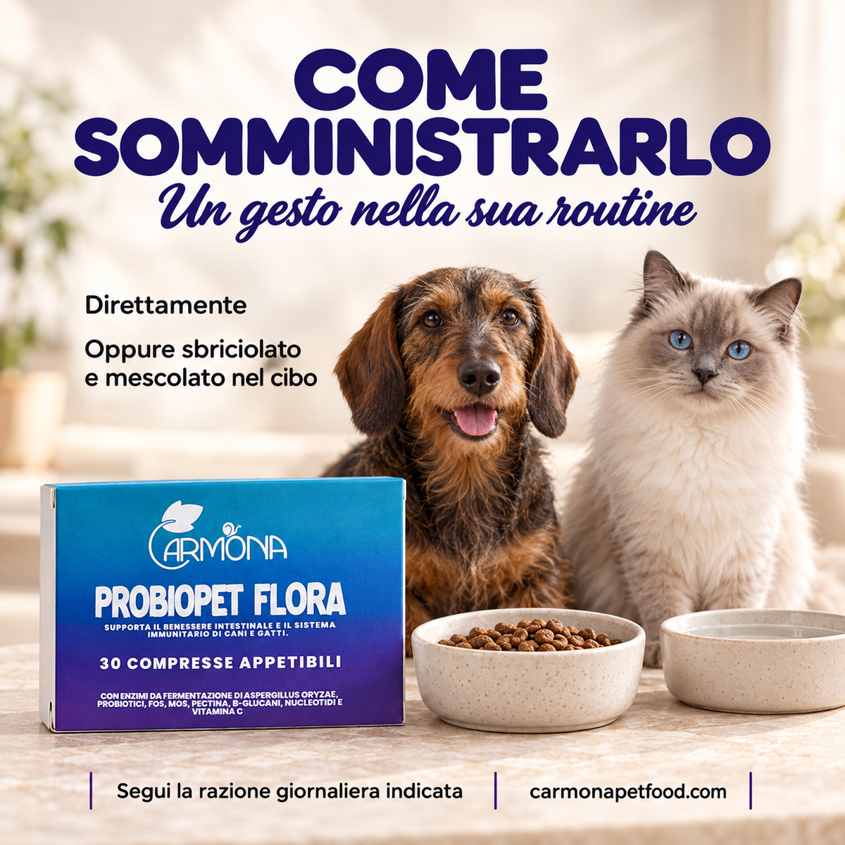 Probiopet Flora Carmona — modo-uso