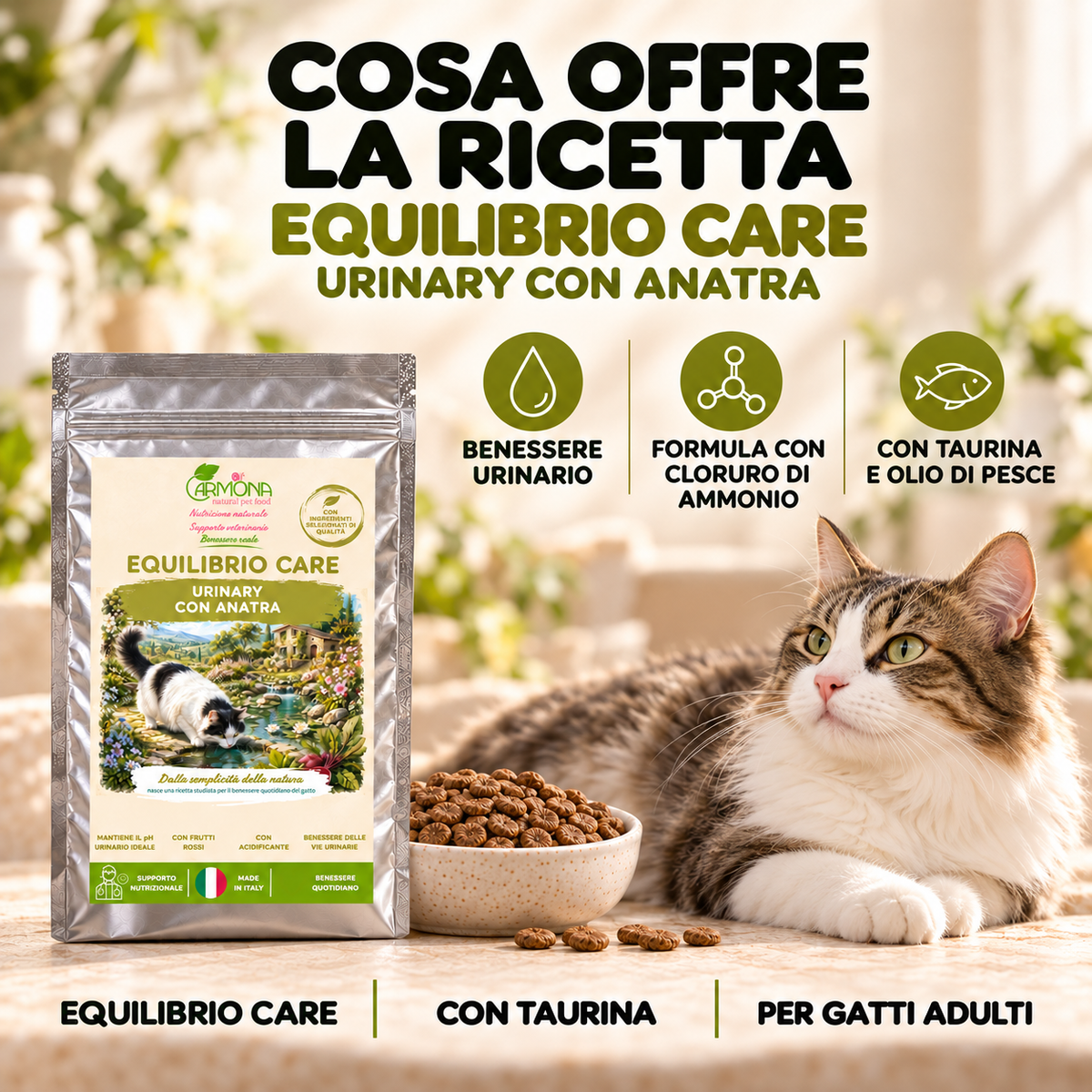 EQUILIBRIO CARE urinary con Anatra – Benefici