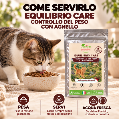EQUILIBRIO CARE controllo del peso con Agnello – Modo d’uso