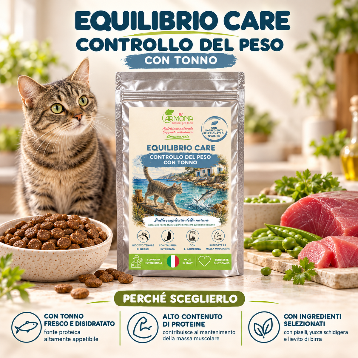 EQUILIBRIO CARE controllo del peso con Tonno - benefici