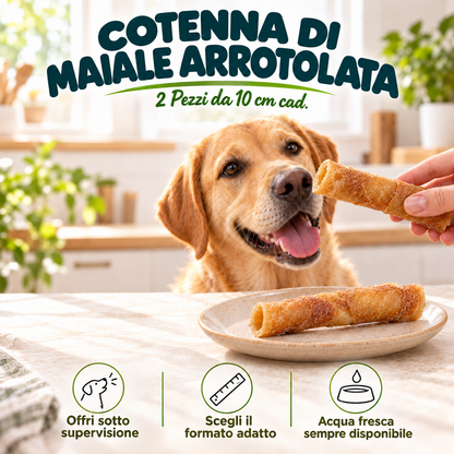 COTENNA DI MAIALE ARROTOLATA - 2 Pezzi da 10 cm cad - modo d’uso