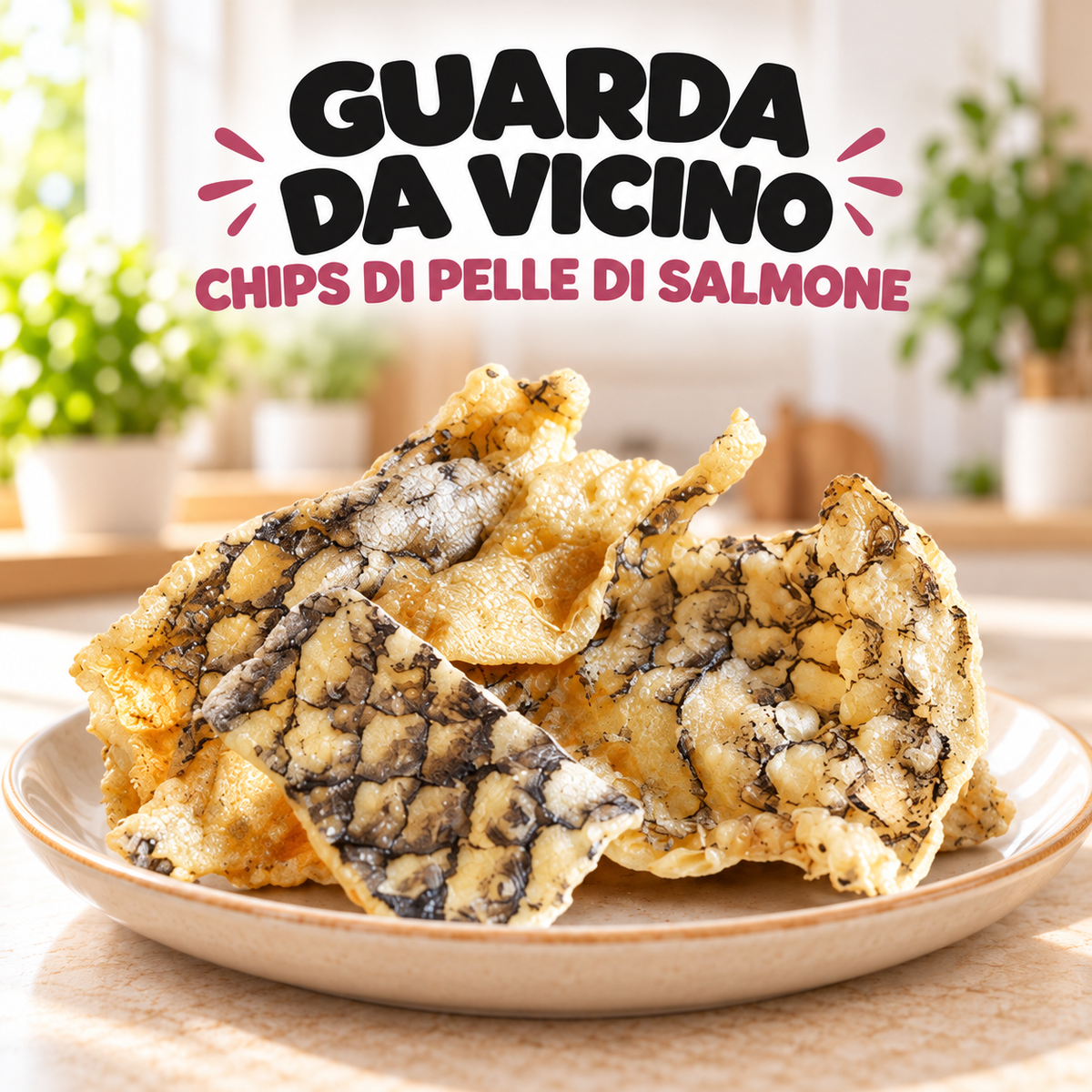 CHIPS DI PELLE DI SALMONE per cani e gatti - 100 g 3
