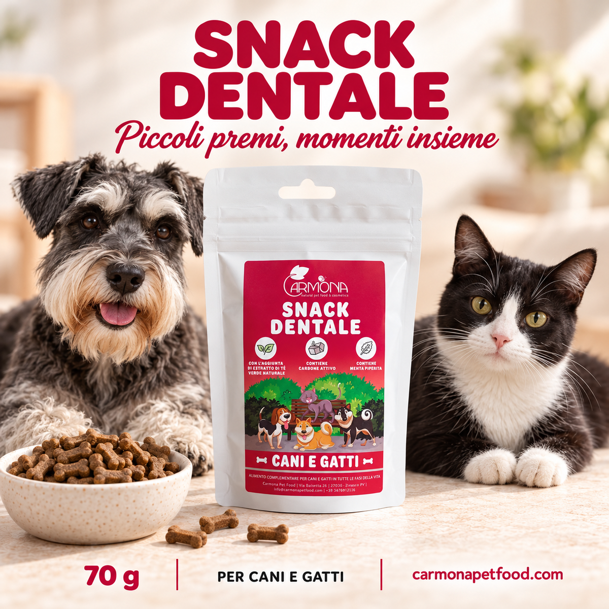 Snack Dentale Carmona 70 g — chiusura