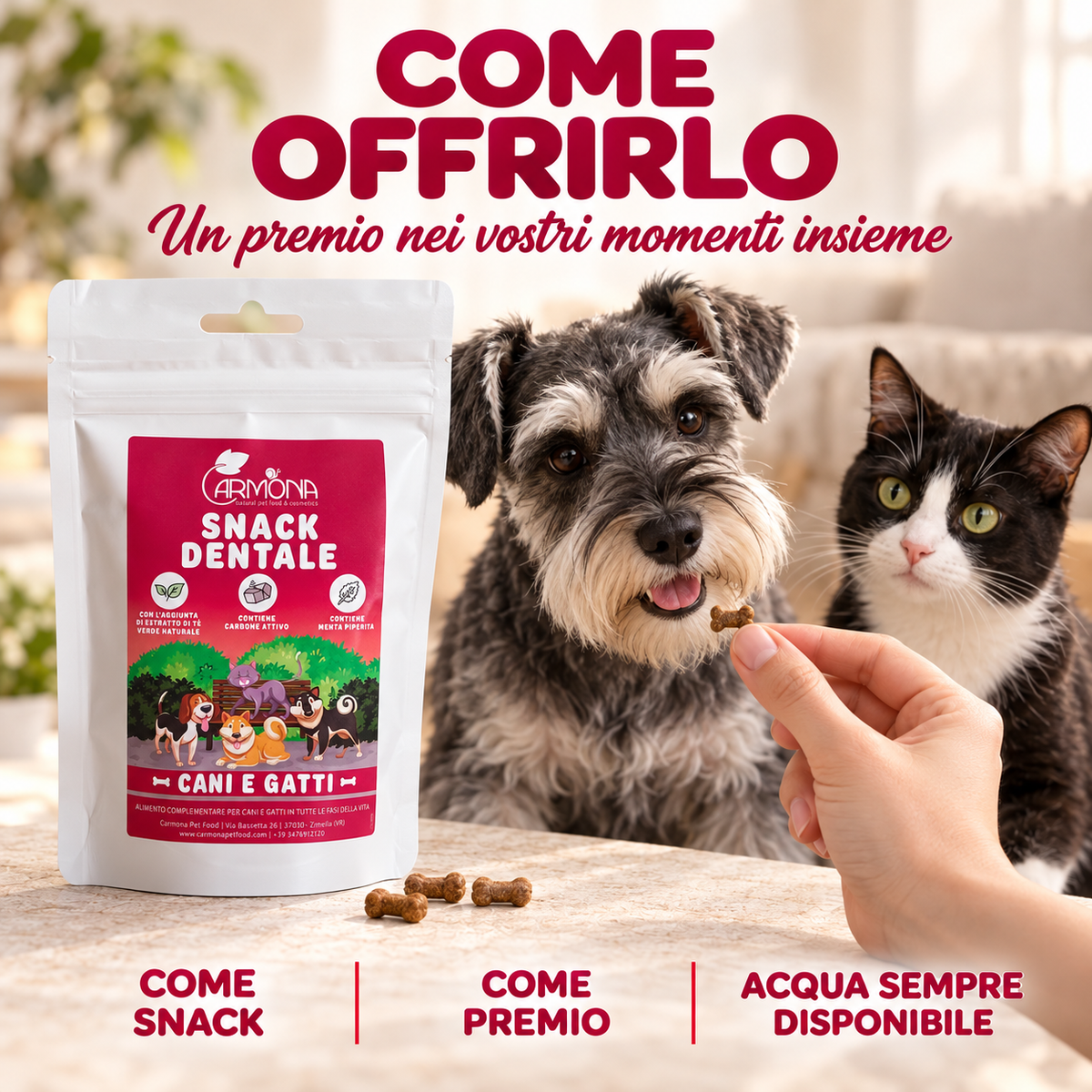 Snack Dentale Carmona 70 g — modo-uso