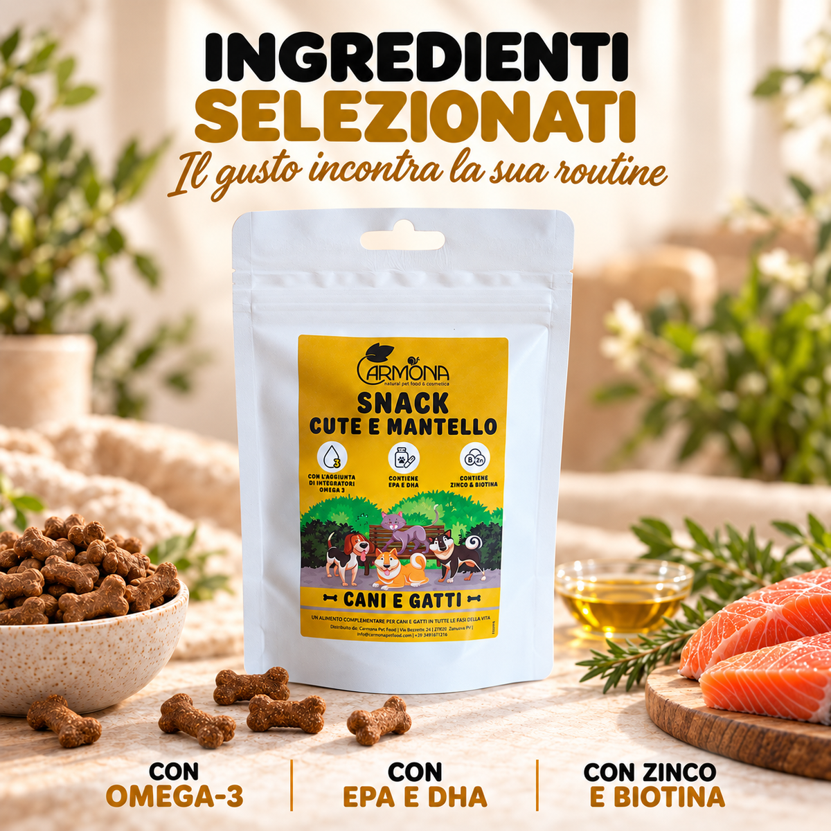 Carmona snack-skin – benefici