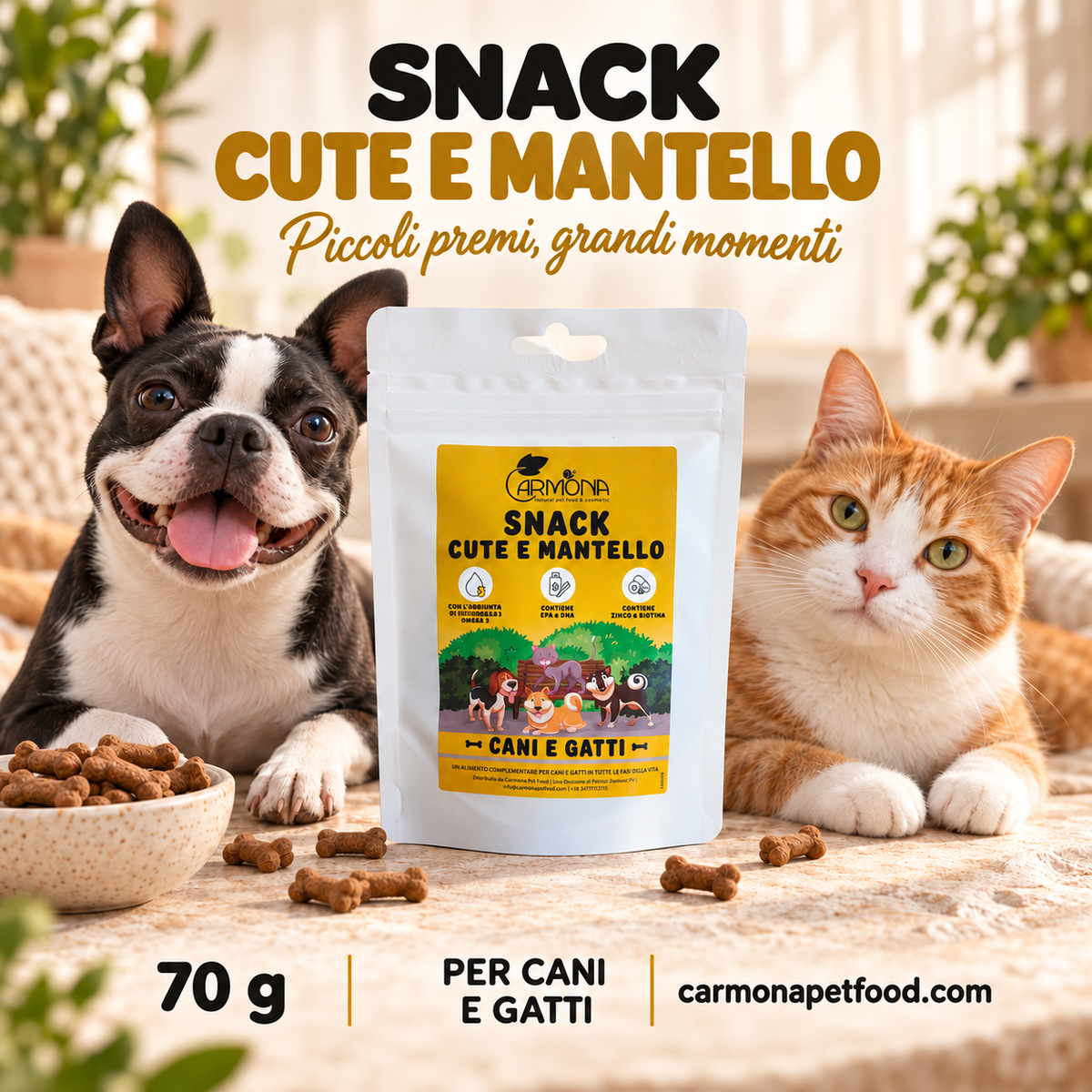 Carmona snack-skin – chiusura
