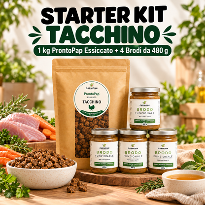 STARTER KIT TACCHINO - 1 Kg PRONTOPAP ESSICCATO + 4 BRODO FUNZIONALE DA 480 g 1