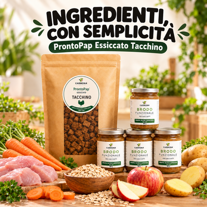 STARTER KIT TACCHINO - 1 Kg PRONTOPAP ESSICCATO + 4 BRODO FUNZIONALE DA 480 g 3
