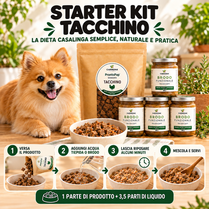 STARTER KIT TACCHINO - 1 Kg PRONTOPAP ESSICCATO + 4 BRODO FUNZIONALE DA 480 g 4