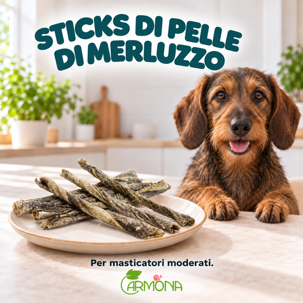 STICKS DI PELLE DI MERLUZZO - 100 g