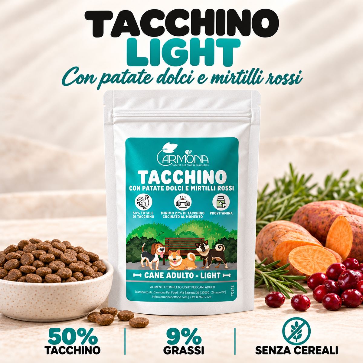 Tacchino Light sacco bianco – copertina