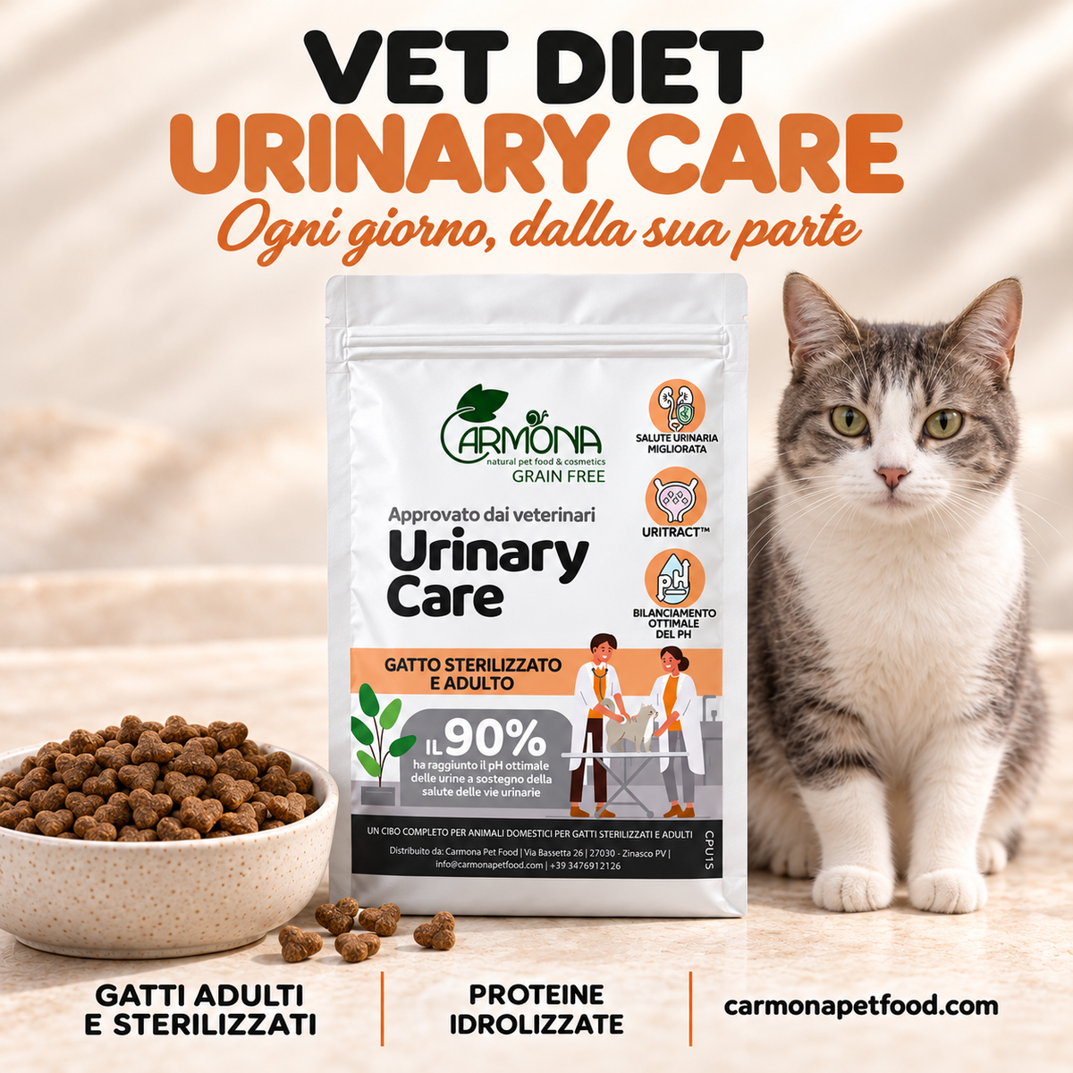 Carmona Vet Diet Urinary Care gatto — chiusura