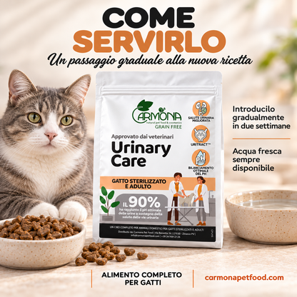 Carmona Vet Diet Urinary Care gatto — modo-uso