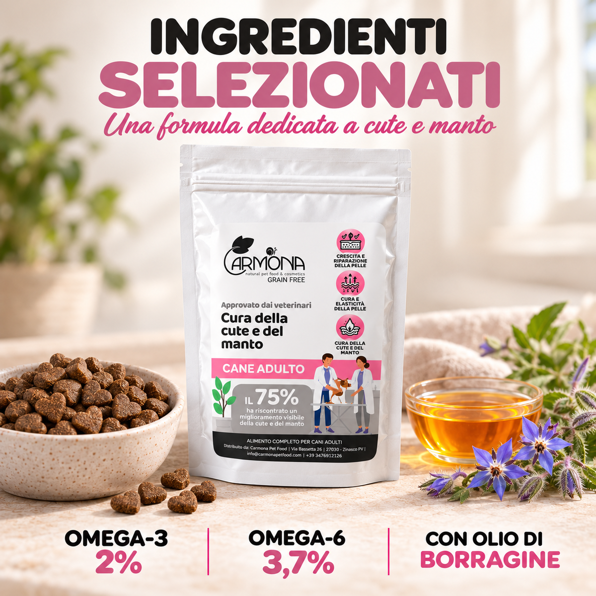 Carmona vet-derma – benefici