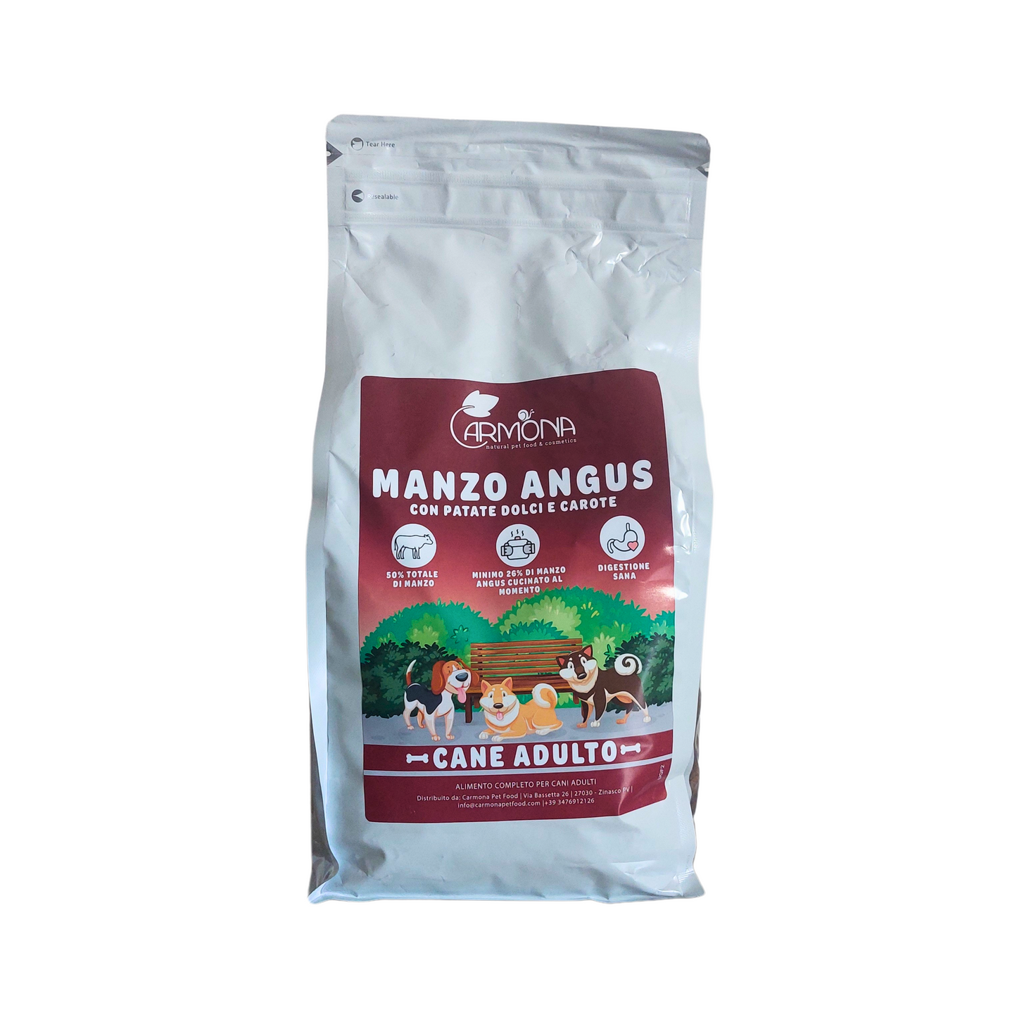 GRAIN FREE CANE ADULTO MANZO ANGUS CON PATATE DOLCI E CAROTE - 2 Kg