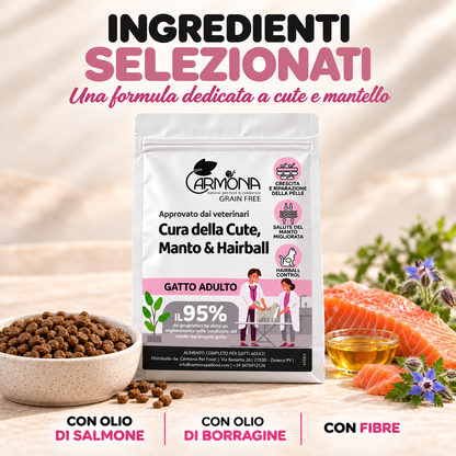 Vet Diet Cute Manto Hairball gatto – benefici