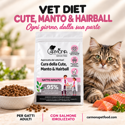Vet Diet Cute Manto Hairball gatto – chiusura