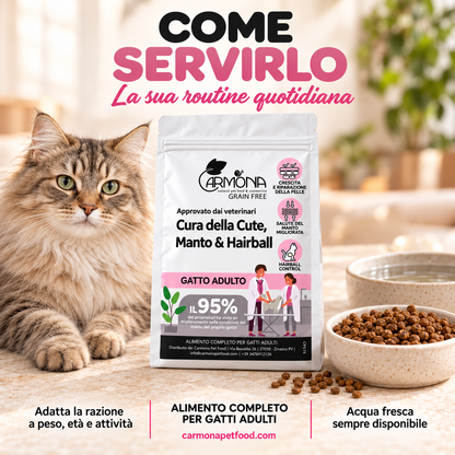 Vet Diet Cute Manto Hairball gatto – modo-uso