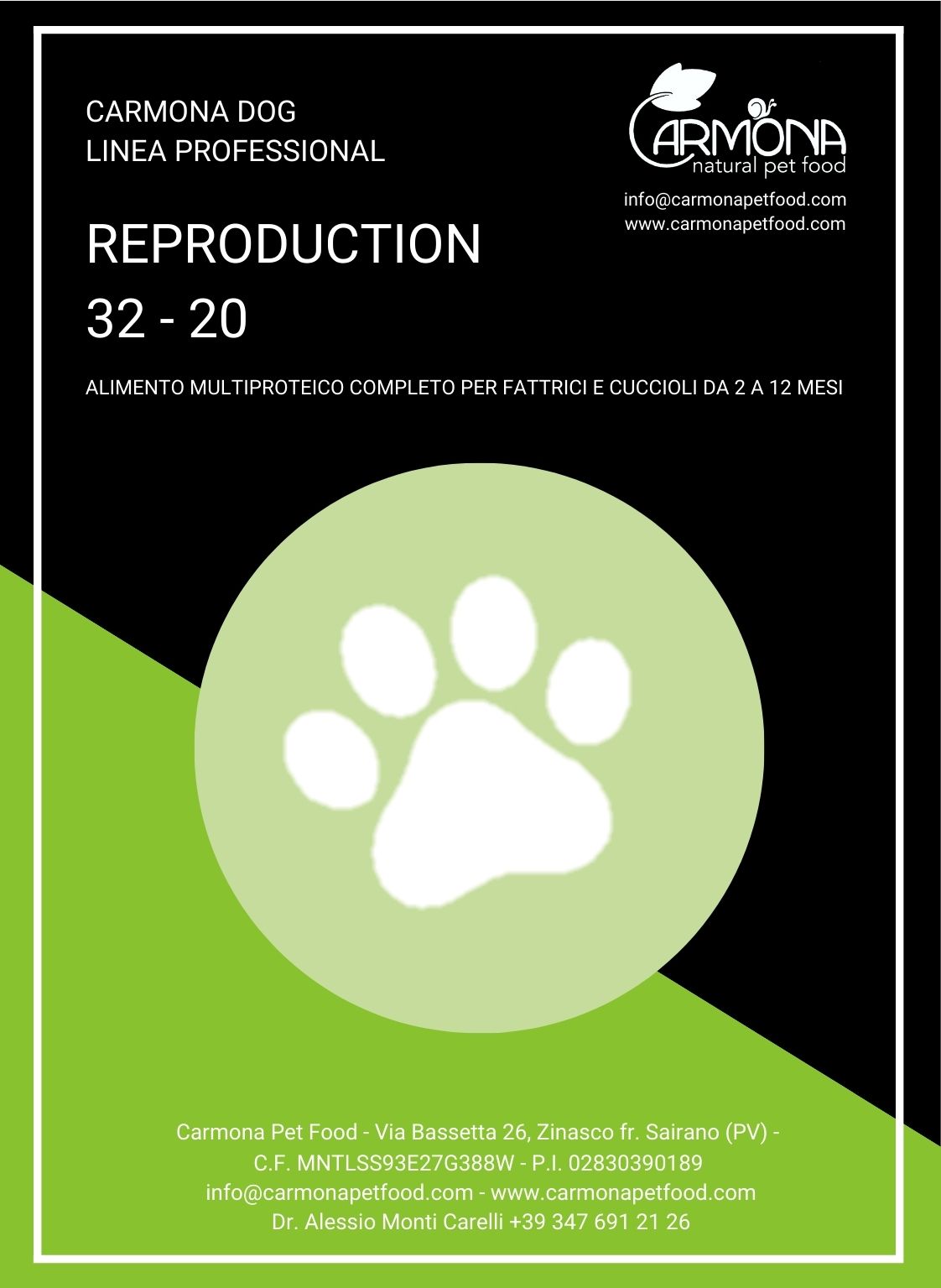 CARMONA DOG LINEA PROFESSIONAL - REPRODUCTION 32 - 20 - Carmona Pet Food